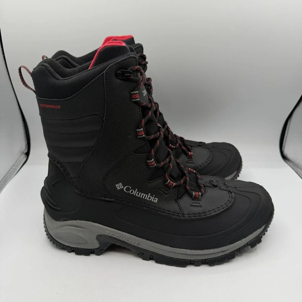 Columbia Bugaboot III Boots Mens Size 13 Black/Red 200G Insulation Waterproof